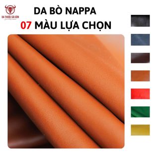 Combo 5 Pia da bò Nappa cao cấp màu chocolate thương hiệu Da Thuộc Sài Gòn
