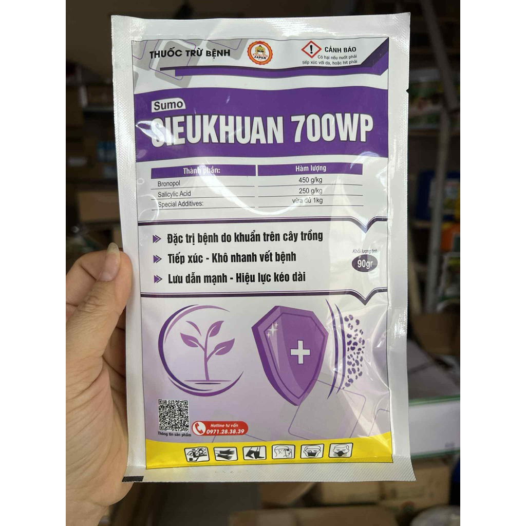 SUMO SIEUKHUAN 700WP gói 90gr đặc tri bênh do khuẩn trên cây trồng
