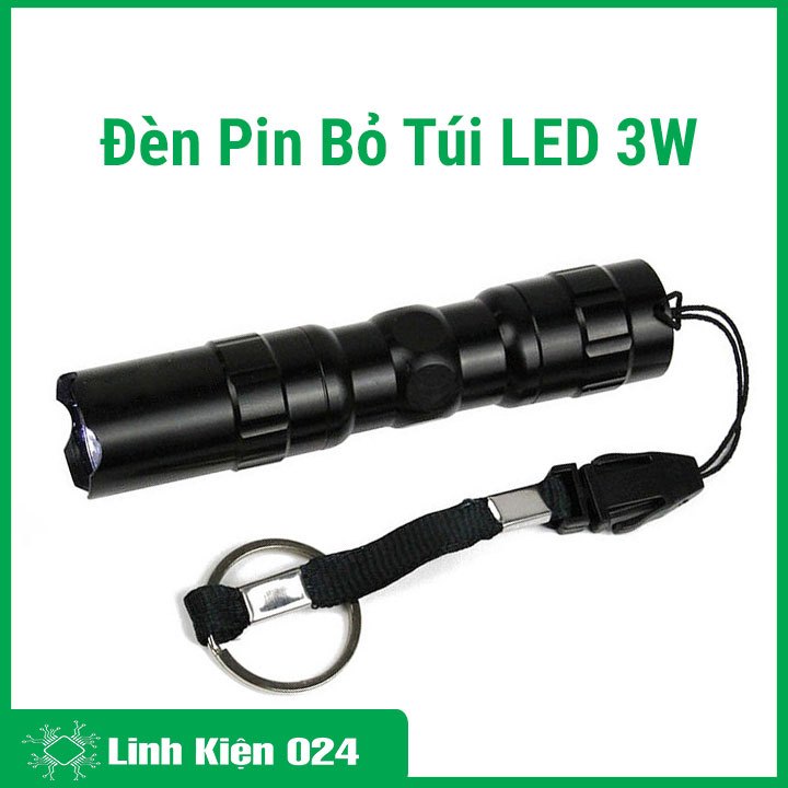 Đèn Pin Mini Siêu Nhẹ Và Siêu Sáng 3W