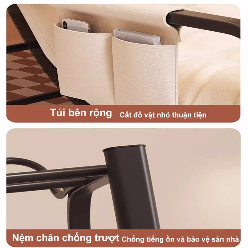 Ghế bập bênh thư giãn Đôi Thư Giãn Mềm Mại Khung Thép Chịu Lực Mạnh Dễ lắp ráp cho người cao tuổi | BigBuy360 - bigbuy360.vn