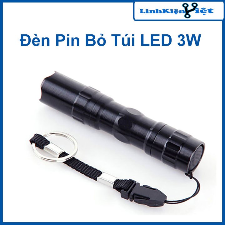 Đèn Pin Mini Siêu Nhẹ Và Siêu Sáng 3W