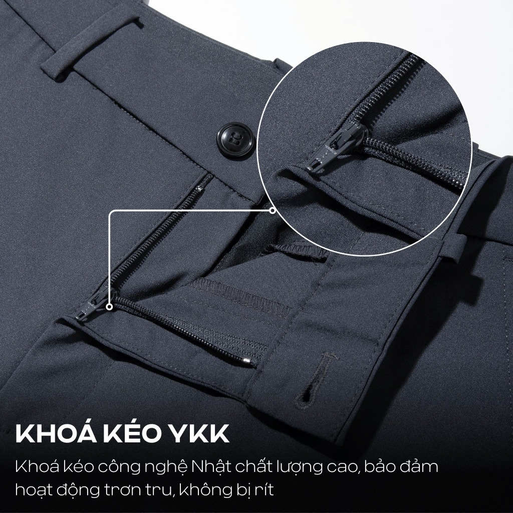 Quần dài nam Kaki Excool co giãn, thấm hút, chống nắng, quần âu chống tia UV Coolmate | BigBuy360 - bigbuy360.vn
