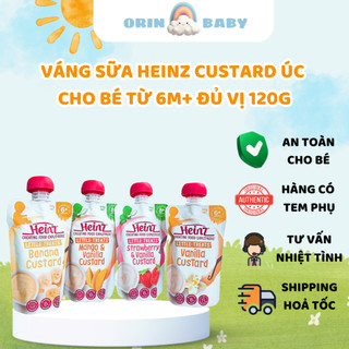   ORIN  Váng Sữa Heinz Bổ Sung Canxi & Vitamin Dành Cho Bé Ăn Dặm Nhiều Hương Vị Nhập Khẩu Châu Âu 