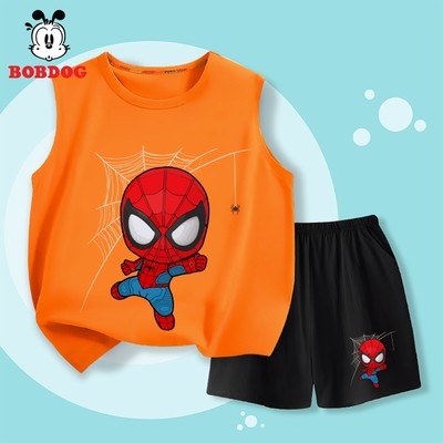 Bộ quần áo bé trai BOBDOG áo ba lỗ quần đùi chất thun cotton mới cute dễ thương cho bé BD-BDO58