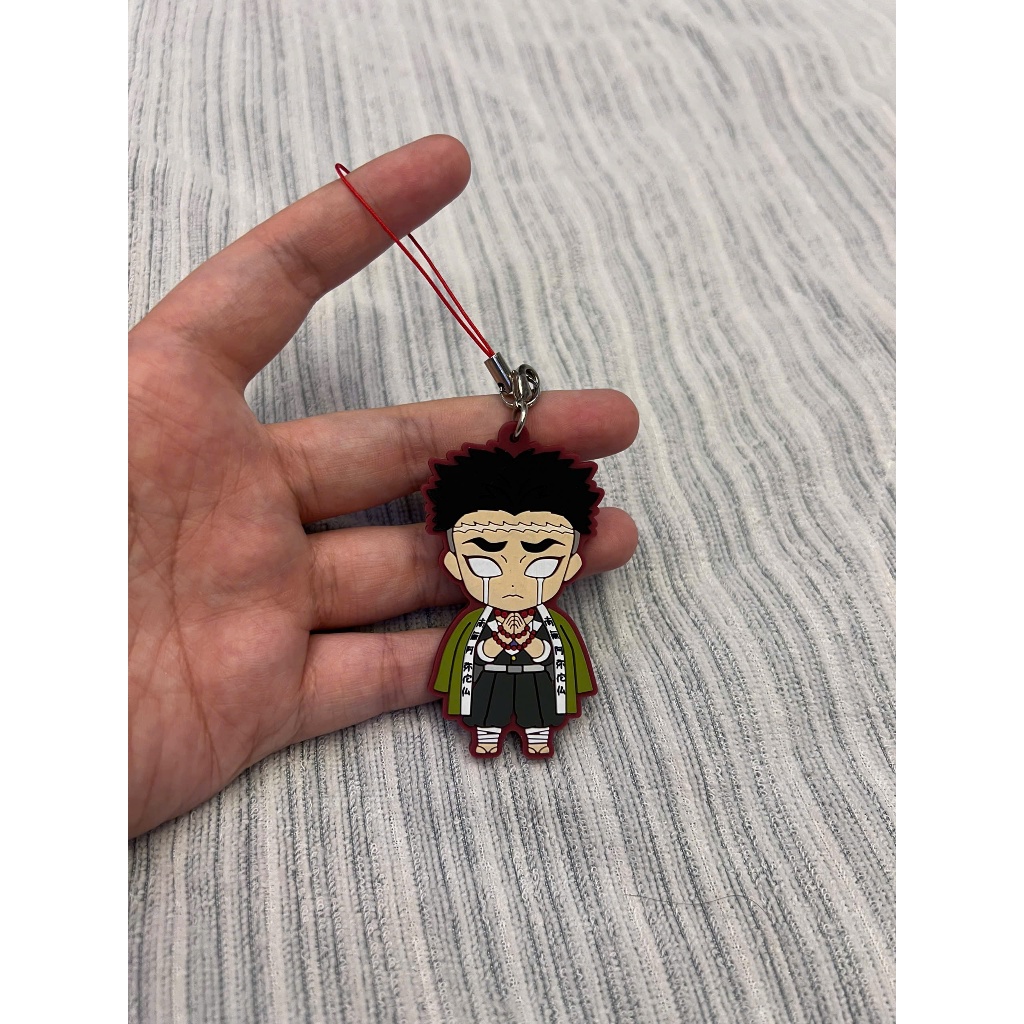 [ New 90% ] Móc Khóa Cao Su Hinejima Gyomei Thanh Gươm Diệt Quỷ.