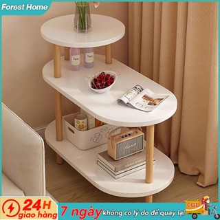  Bàn trà góc Tab Đầu Giường Bàn Nhỏ Để Cạnh Sofa Bằng Thiết Kế Góc Bàn Vòng Cung Thẩm Mỹ Bàn Trà bàn góc sofa Bàn 