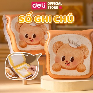  Sổ Ghi Chú ButterBear x Deli 80 tờ Sổ Tay Gấu Bơ Dễ Thương Nhỏ Gọn Tiện Lợi Cho Học Sinh Sinh Viên 