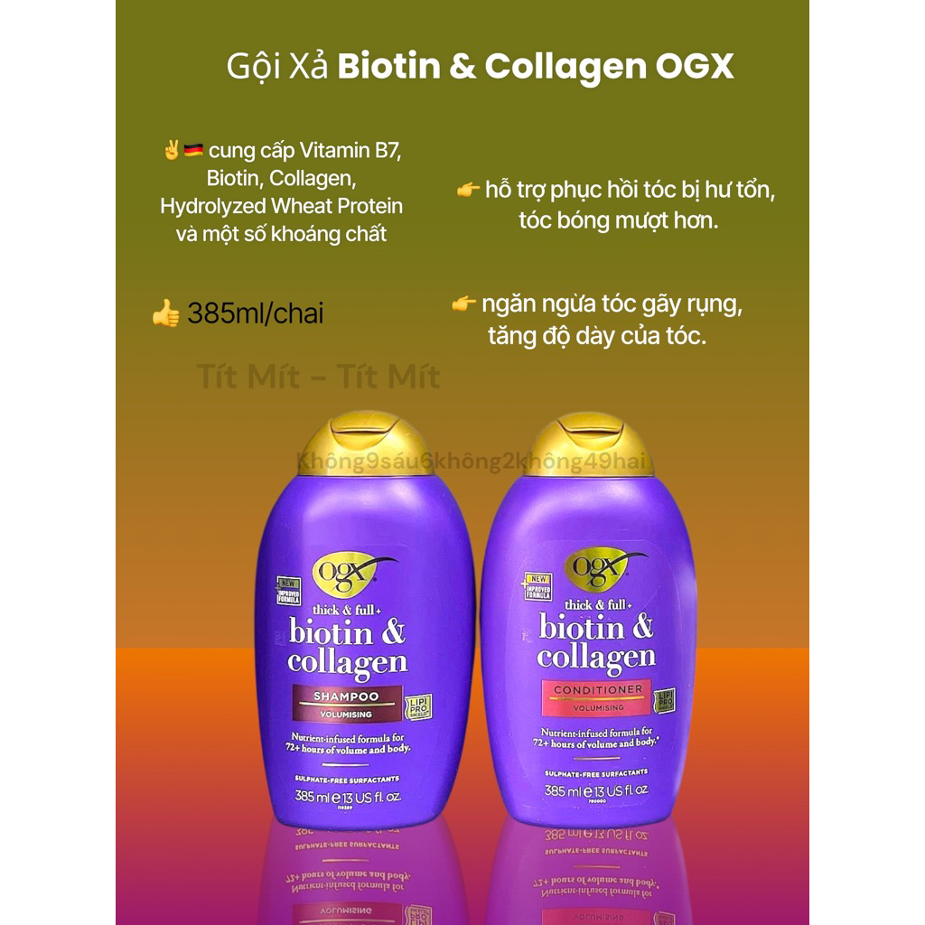 BỘ GỘI XẢ BIOTIN