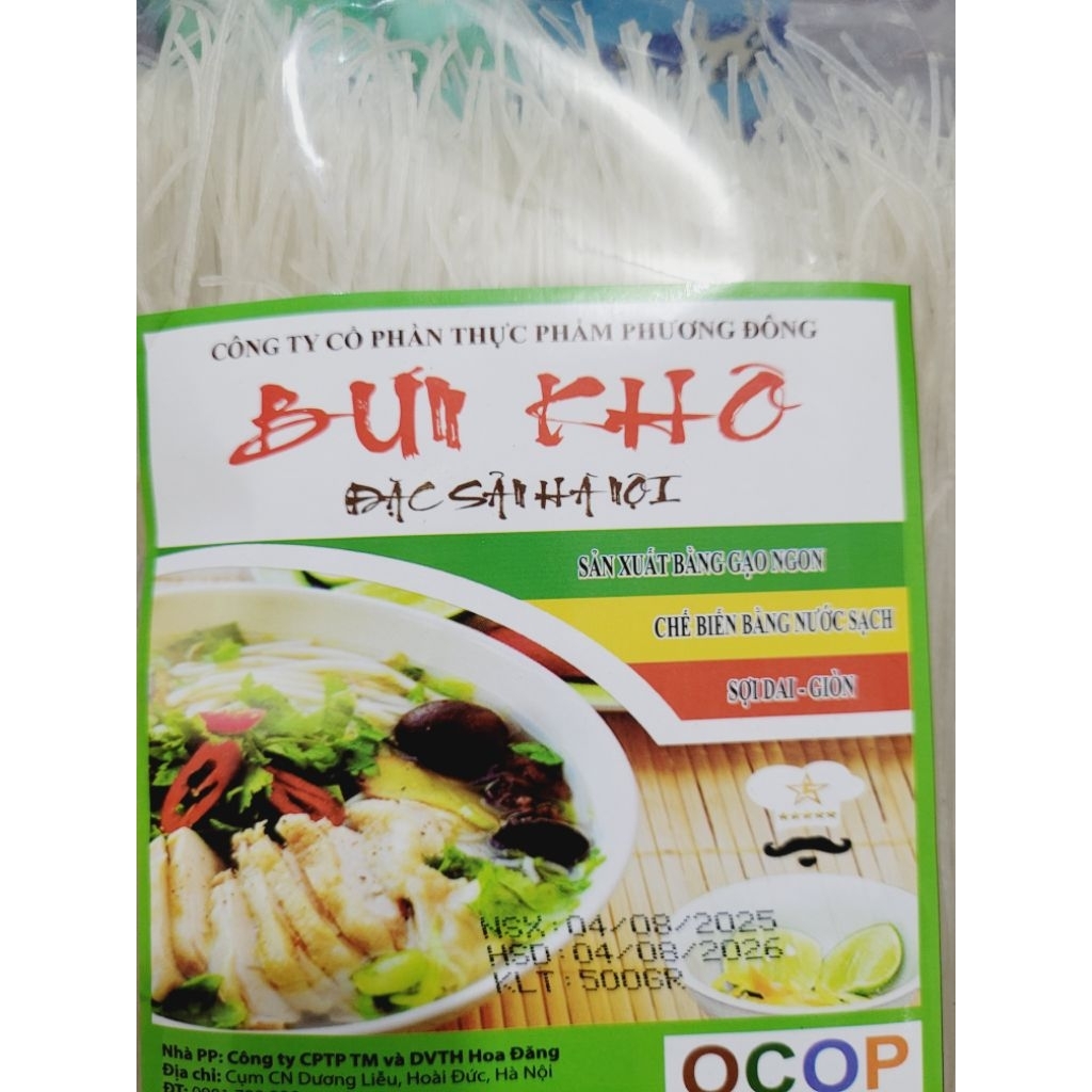 Hủ tiếu dai, bún phở khô Hà Nội