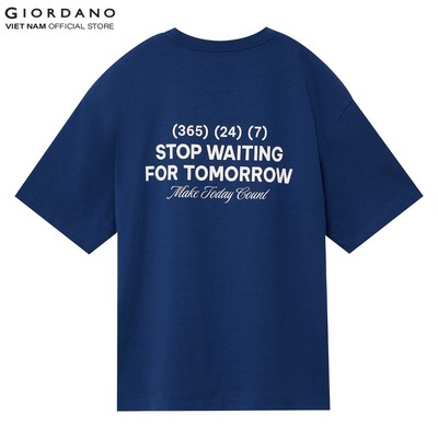 GIORDANO Áo Thun Nam Ngắn Tay In Hình City Wander Printed Tee 01095228