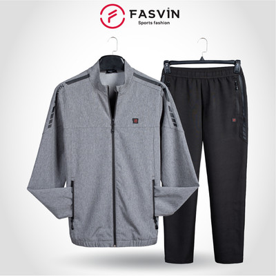 Bộ quần áo gió nam 01 lớp FASVIN BC22538.HN vải thể thao cao cấp hàng nhà máy chính hãng