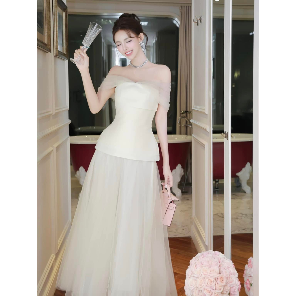 Hàng Trân Ali SET ÁO TẦNG CV LƯỚI DÀI Trân Ali