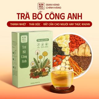 Trà Bồ Công Anh túi lọc Kim Mộc Thảo hỗ trợ thanh lọc cơ thể, tăng cường miễn dịch, cải thiện tiêu hóa, làm đẹp da