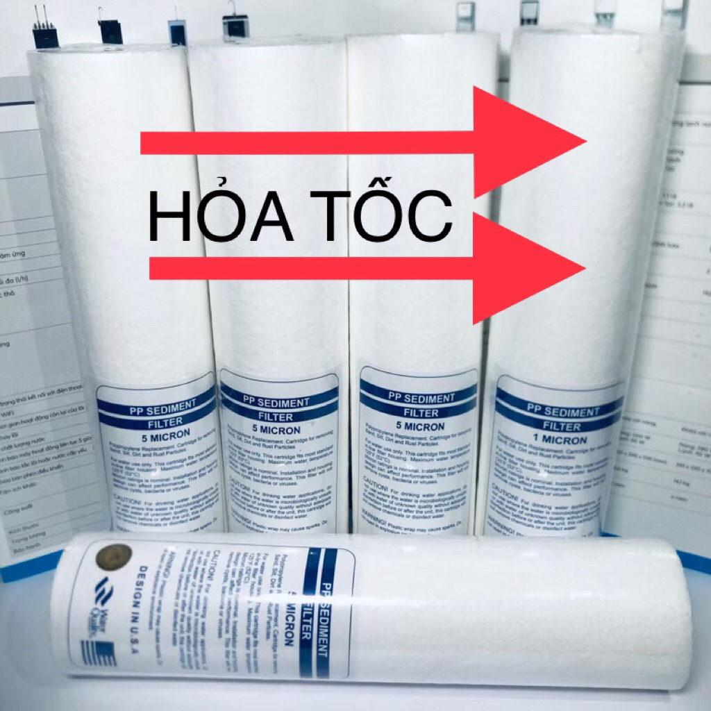 Combo 5 lõi lọc thô PP 10 inch ( lõi số 1 )