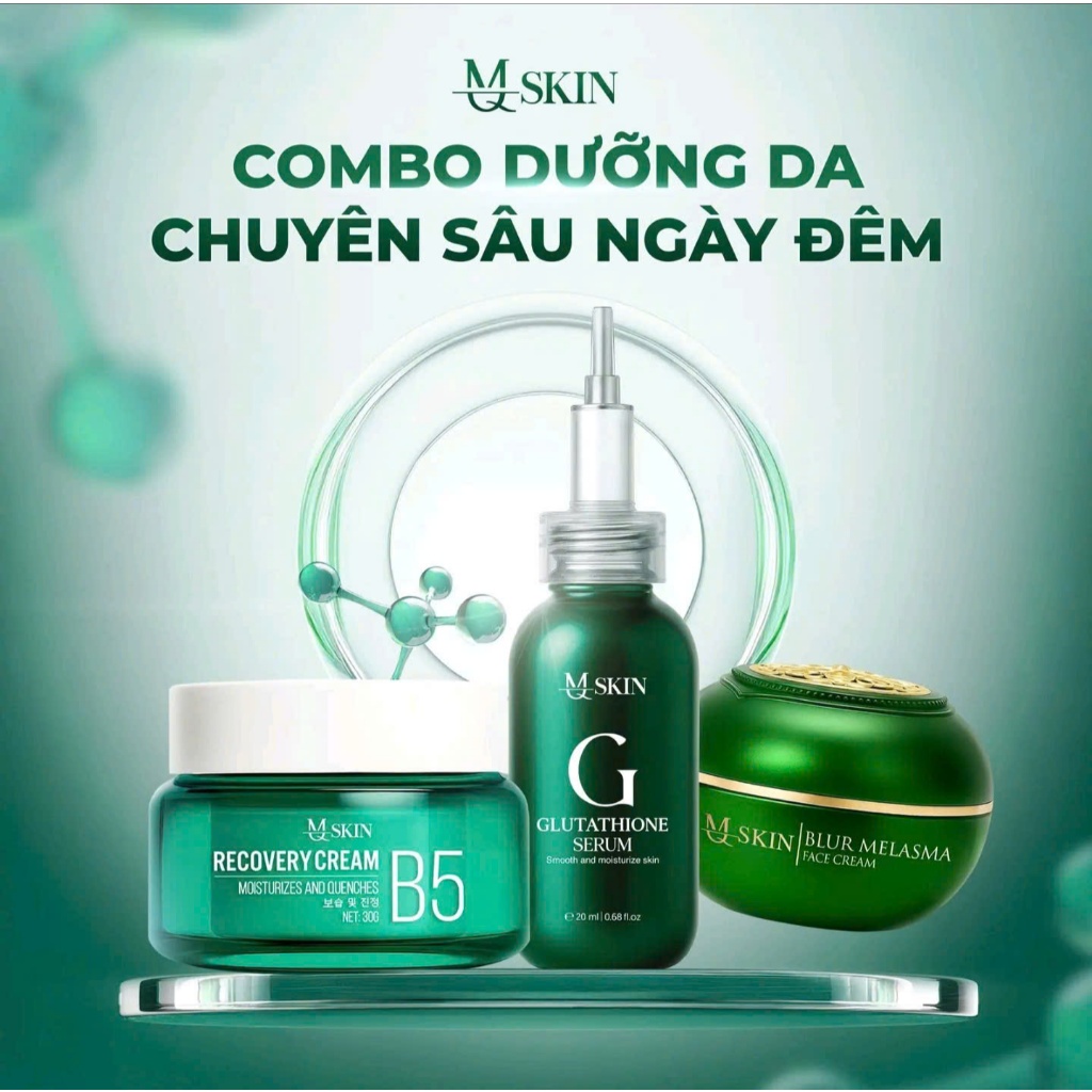 Combo Dưỡng Da Chuyên Sâu Ngày Đêm MQ SKIN – Dưỡng Trắng, Phục Hồi & Mờ Thâm Nám MQ SKIN Tuyền Đoàn | BigBuy360 - bigbuy360.vn