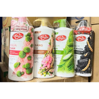  Sữa tắm lifebuoy Detox Than Hoạt Tính   matcha khổ qua 800g tặng chai rửa tay 120g hoặc túi tắm 350g 