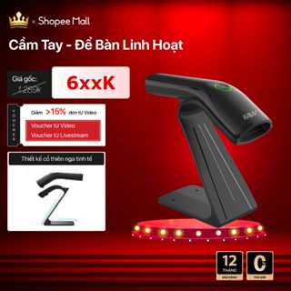 Máy Quét Mã Vạch Không Dây Đa Tia KAW – Quét 1D/2D Siêu Tốc, Hỗ Trợ Bluetooth & 2.4G, Dùng Cho Siêu Thị, Cửa Hàng