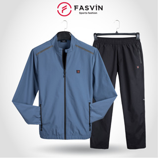 Bộ quần áo gió nam 1 lớp FASVIN BC22539.HN vải thể thao cao cấp hàng chính hãng