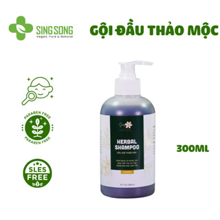Dầu gội thảo mộc tự nhiên SingSong - hỗ trợ giảm rụng tóc. An toàn cho mẹ bầu & trẻ em - 300ml