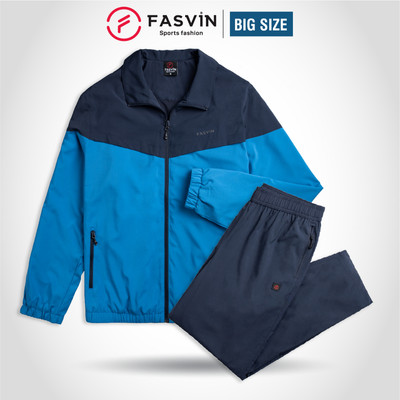 Bộ quần áo gió nam Bigsize FASVIN BC22177.HN vải thể thao cao cấp 02 lớp lót lưới hàng chính hãng
