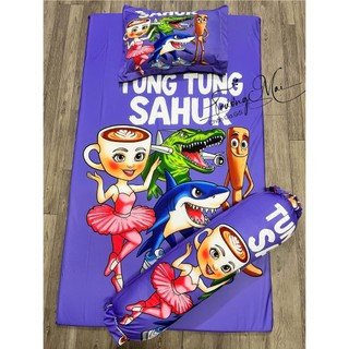 Nệm bé đi học, nệm bé đi nhà trẻ, nệm bé mẫu giáo, mềm non chất thun 5D dày đẹp êm mát