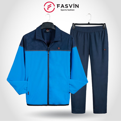 Bộ quần áo gió nam 2 lớp FASVIN BC23610.HN vải thể thao cao cấp hàng chính hãng