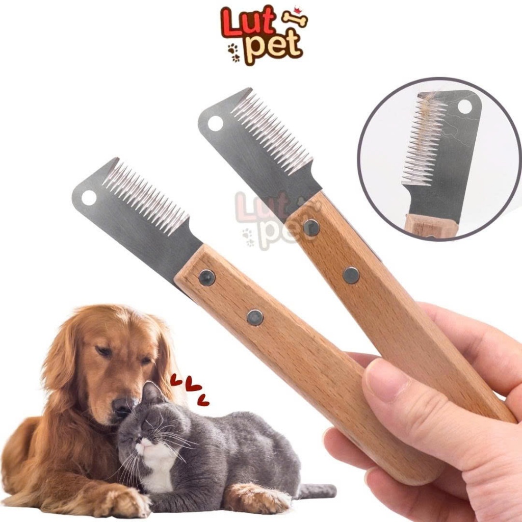 Lược chải lông rối chó mèo, lược gỡ rối, dao cắt lông, lấy lông cho thú cưng - lutpet