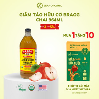 Giấm táo hữu cơ Bragg 946ml - Hàng nhập khẩu