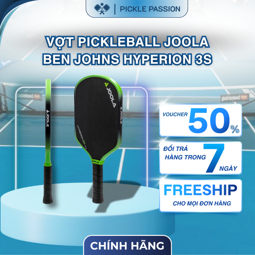 [CHÍNH HÃNG] Vợt Pickleball JOOLA BenJohns Hyperion Gen 3S – Hiệu Suất Cao, Carbon Tích Điện