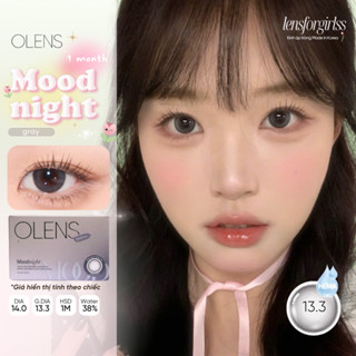 (OLENS) LENS 1 THÁNG | Kính áp tròng GIÃN TRÒNG - MOODNIGHT GRAY chính hãng KOREA | LENSFORGIRLSS