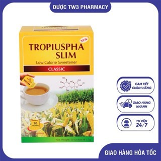 TROPIUSPHA SLIM - Đường bắp ăn kiêng, đường năng lượng thấp (Hộp 50 gói x 2,5g)