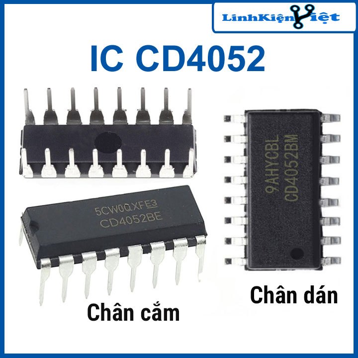 IC CD4052-DIP/SOP 16