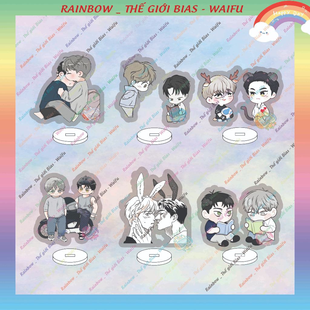 Standee Nhân viên giao pizza và gold palace, mô hình The pizza delivery man and the gold palace bl