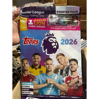    Starter Pack   Album Thẻ Cầu Thủ Bóng Đá Topps  Premier League Starter Pack 2026 25 26   Có Tặng Kèm Thẻ   