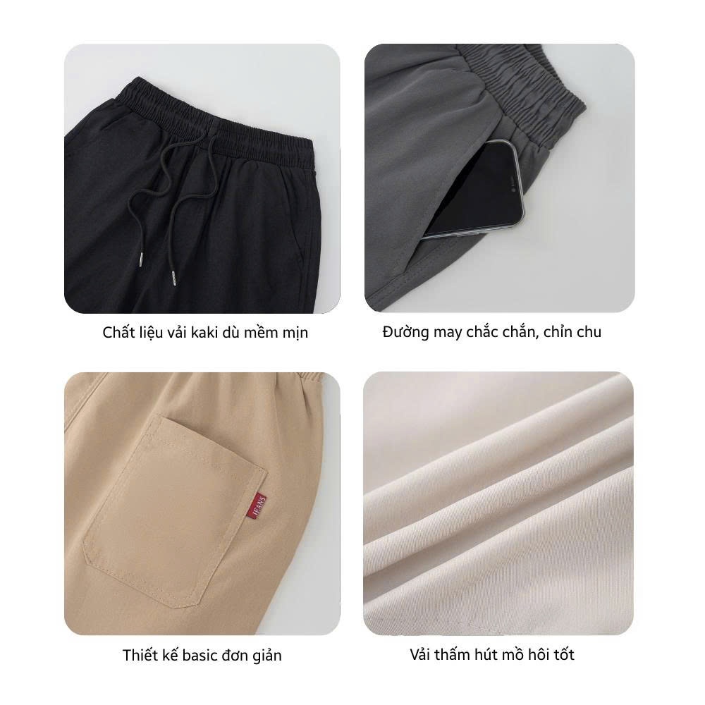 (Combo 2 Quần Short) Kaki Dù PN.STORE 1993 dáng Trên Gối Bản Nâng Cấp đường May Menswear Nam | BigBuy360 - bigbuy360.vn