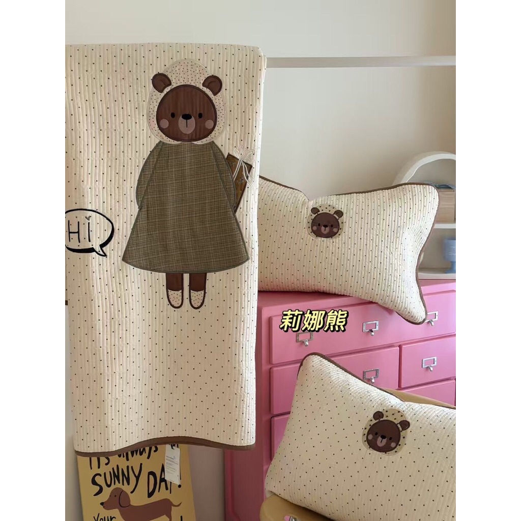 Vân su shop- Chăn gối cotton trần 60s Celing thêu nổi