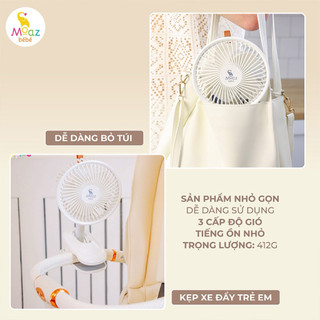 QUẠT KẸP ĐẢO CHIỀU MINI MOAZ BEBE 3000MAH MB 063