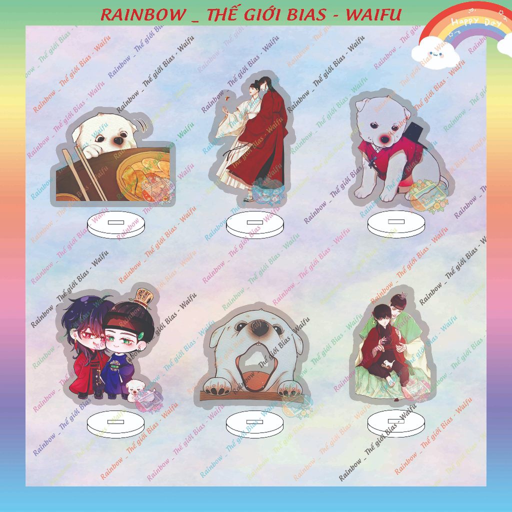 Standee mica The ghost's nocturne hologram, mô hình acrylic Quỷ dạ khúc manhwa bl