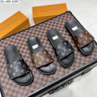  Dép LV Đế Su Đúc Cực Êm  Fullbox Như Hình  -  Dép Nam Mẫu Mới Hàng Full Cao Su Đế Dép Có LoGo Xịn Xò 2026. 