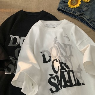 Áo thun gấu DON'T CRY tay lỡ unisex nam nữ phông form rộng teen cổ tròn freesize cotton giá rẻ basic dễ thương