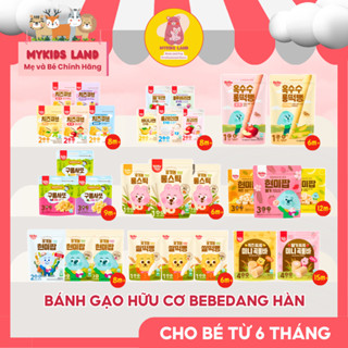 Bánh Gạo Lứt Ăn Dặm Hữu Cơ - Phô Mai Khô -  Sữa Chua Khô Sấy Lạnh BEBEDANG Hàn Quốc Cho Bé Từ 6M+