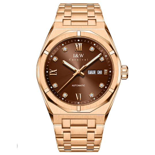 Đồng Hồ Nam Chính Hãng I&W Carnival 751G -GT Automatic Bảo Hành 5 Năm Chống Xước Chống Nước