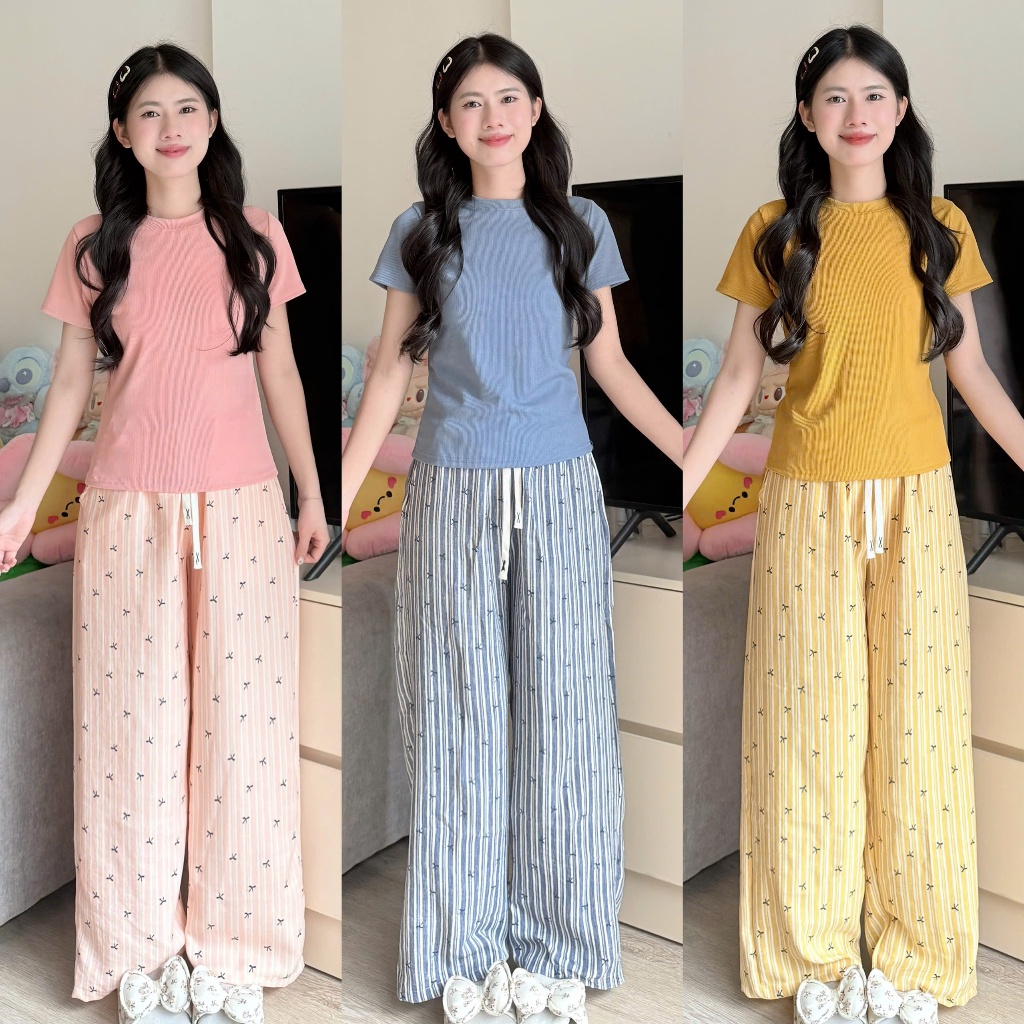 Set Bộ BY CHANN (SP12) áo tăm quần dài, freesize