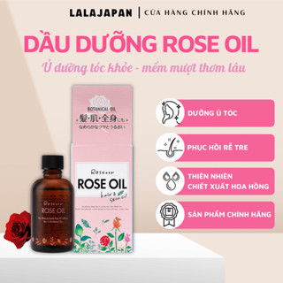 Dầu Dưỡng Tóc Hoa Hồng Rose Oil Nhật Bản 60ml Dầu Ủ Tóc Tinh Dầu Hoa Hồng Phục Hồi Tóc Yếu Khô Xơ dưỡng da