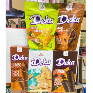  Bánh Xốp Ống Deka Jumbo Socola Hộp& Gói 