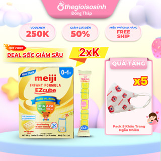 [✨DẠNG THANH TIỆN LỢI] Sữa Meiji Thanh Số 0 1 (Tách Lẻ) Infant Formula Ezcube Nguyên Liệu Từ Thiên Nhiên Nhập Khẩu SSĐT