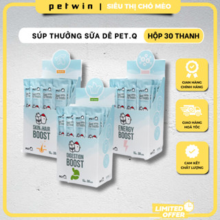 (Hộp 30 Thanh) Súp Thưởng Sữa Dê Cho Mèo PETQ 15g, Kem Thưởng Sữa Dê Cao Cấp, Súp Cho Mèo Giá Tốt