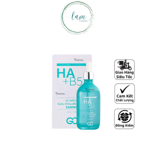 Serum Cấp Ẩm Phục Hồi Da HA + B5 GC Natura Dual Hyaluronic Acid Essence 100ml Hàn Quốc