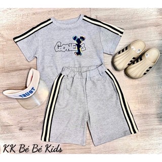 Bộ xám 3 sọc Mickey