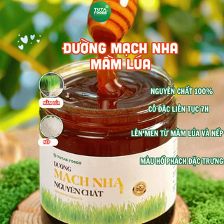  Đường Mạch nha dẻo ngọt Mạch nha Quảng Ngãi nguyên chất Mạch nha nếp thơm hủ 600gr Tuta Food 